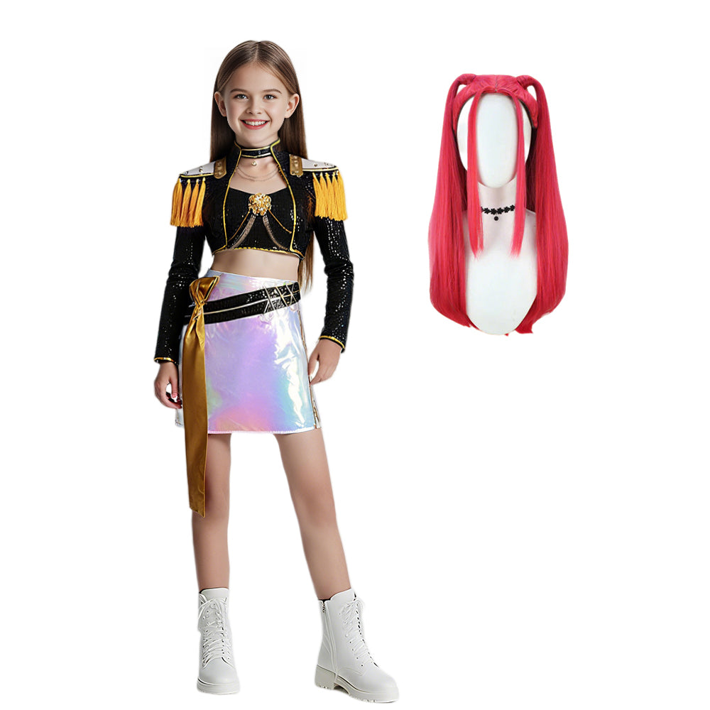 Golden Stage Performance Outfit Iconic Pop Idol Dance Dress Halloween Cosplay Costume