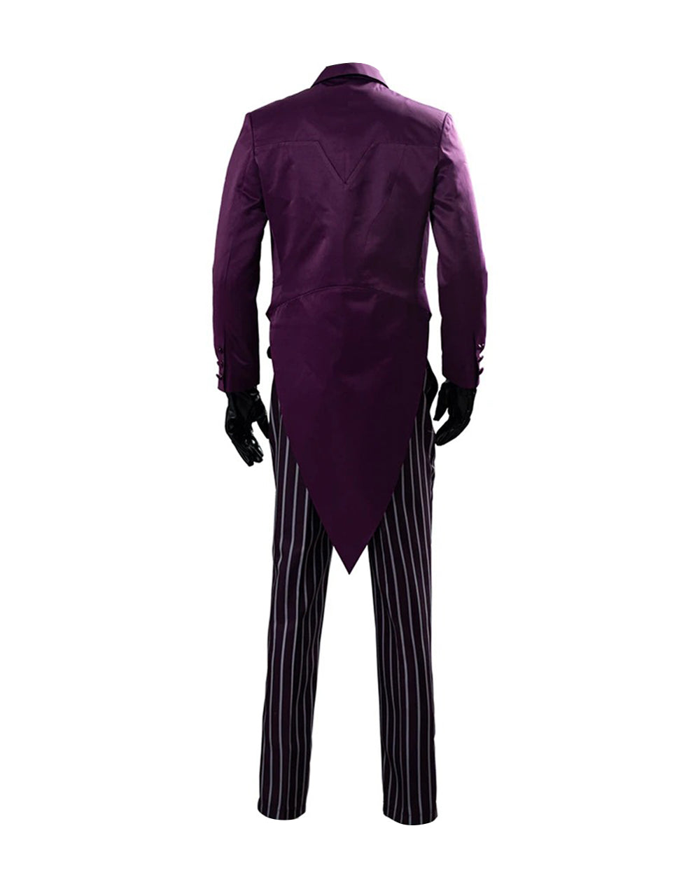 Men's Joker Costume Purple Clown Tuxedo with Shirt and Pants for Cosplay Carnival Events