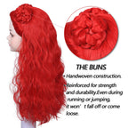 Girls Princess Red Costume Tops and Pants Suit Halloween Cosplay Outfit