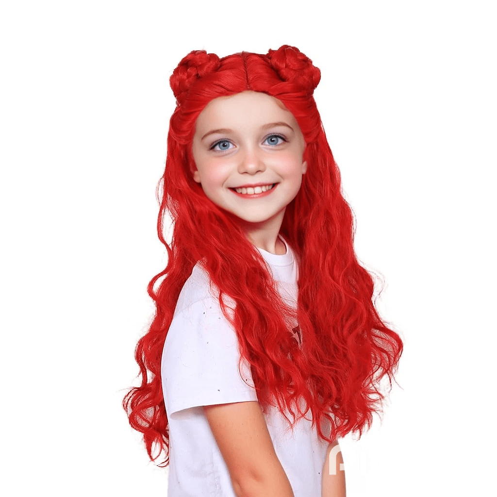 Girls Princess Red Costume Tops and Pants Suit Halloween Cosplay Outfit