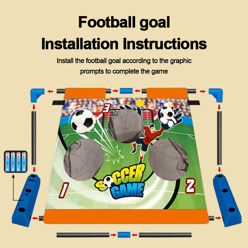 Moving Electric Soccer Goal Toy Dual Speed Adjustable Goal Football Target Practice Toy for Kids 3+