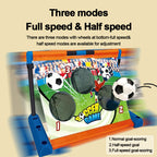 Moving Electric Soccer Goal Toy Dual Speed Adjustable Goal Football Target Practice Toy for Kids 3+