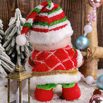 11.2inch Musical Santa Plush Toy Electric Moving Doll with LED Light Christmas Gift