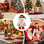 11.2inch Musical Santa Plush Toy Electric Moving Doll with LED Light Christmas Gift