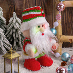 11.2inch Musical Santa Plush Toy Electric Moving Doll with LED Light Christmas Gift