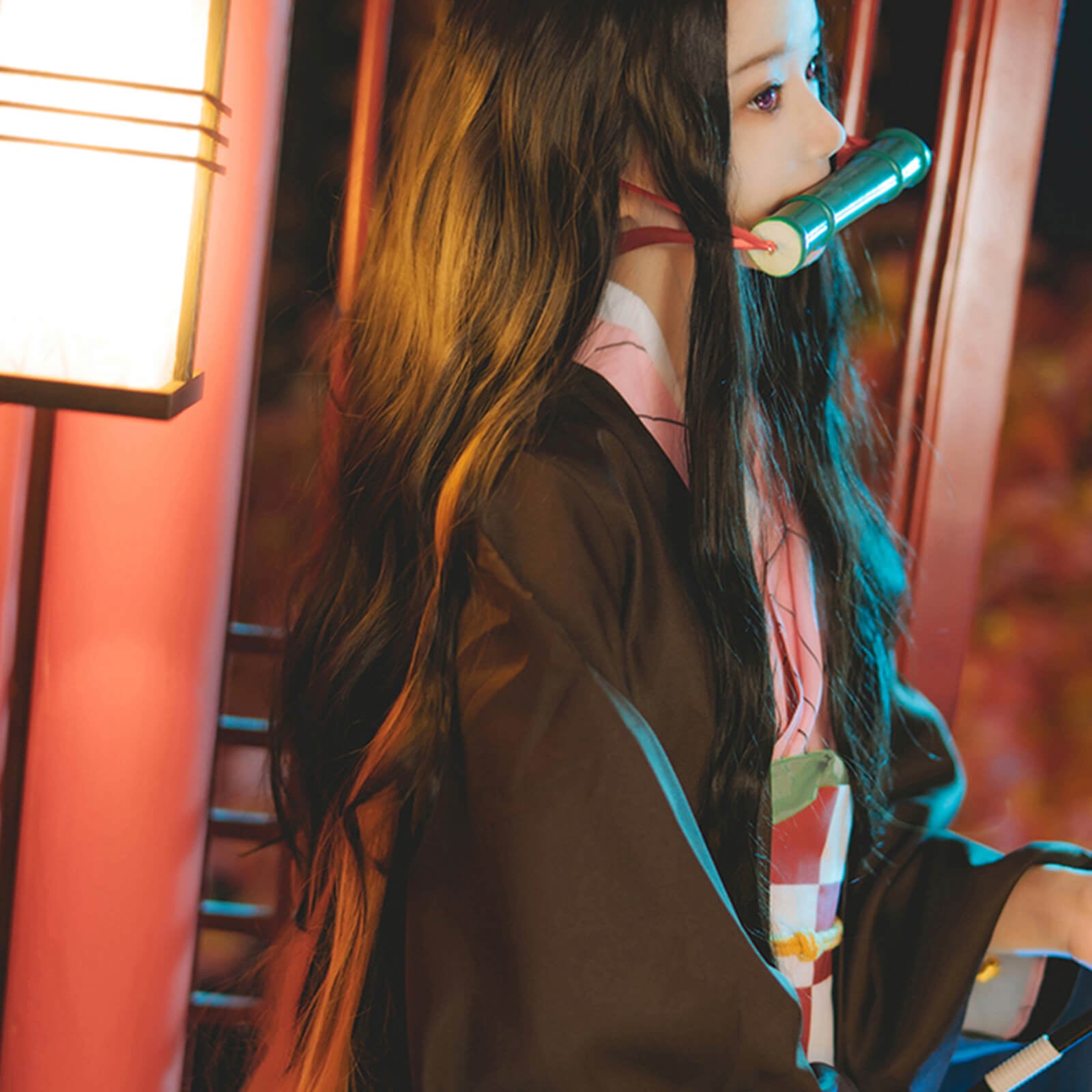 Nezuko Cosplay Costume Party Comic-Con Dress Up Outfit For Kids and Adult