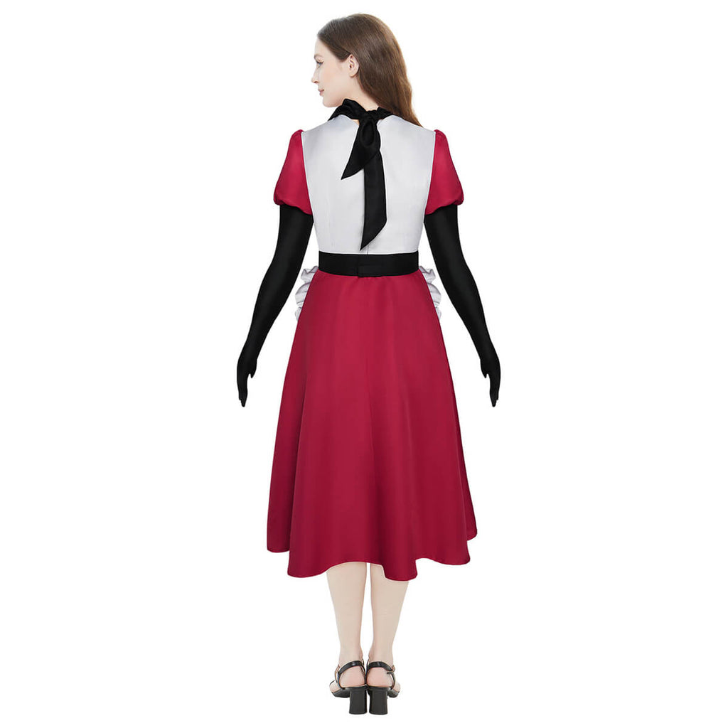 Niffty Costume White And Red Dress with Accessories Cosplay Outfit