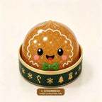Christmas Dumpling Squishies with Steamer Box 6pcs Squeeze Fidget Toys Blind Box Collectible Gift