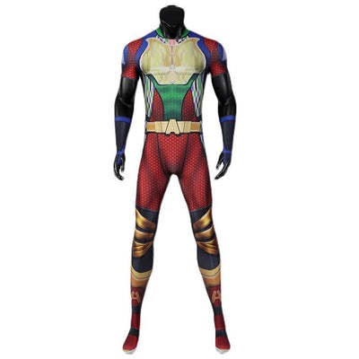 Boys A-train Costume Fastest Man in the World Jumpsuit Halloween Party Dress Up Outfit