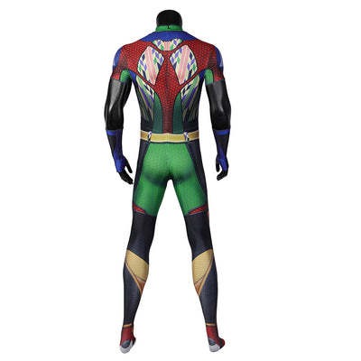 Boys A-train Costume Fastest Man in the World Jumpsuit Halloween Party Dress Up Outfit