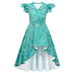 Kids Inside Disgust Costume Halloween Disgust Cosplay Outfit High Low Fashion Dress Set