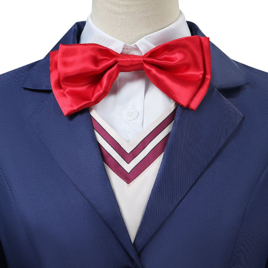 Women Aira Shiratori Costume Blue Uniform Full Set for Dress Up Party