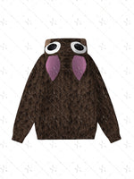 Horror Deer Hooded Sweatshirt and Pants Set Game Player Monster Tracksuit with Plus Size