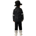 Retro Pop Star Costume Black Sequin Stage Performance Outfit The Perfect Gift for Music Fans