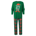Matching Family Christmas Pajamas Unisex Green Elf Pjs Set for Kids and Adults