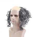 Boys July 4 Outfit Red Historical Costume with Bald Colonial Wig for USA Anniversary Celebrations