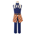 Unisex Narancia Ghirga Cosplay Costume Blue JJBA Part 5 Golden Wind Dress Up Full Set