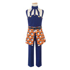 Unisex Narancia Ghirga Cosplay Costume Blue JJBA Part 5 Golden Wind Dress Up Full Set
