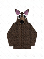 Horror Deer Hooded Sweatshirt and Pants Set Game Player Monster Tracksuit with Plus Size
