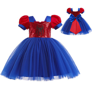 Baby Girl Gwen Dress Spider Sequin Ball Gown Party Dress for 24M-7 Years