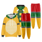 Demon Turtle King Tracksuit Yellow Monster Hooded Sweatshirt and Pants Suit
