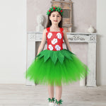 Girls Lilo Costume Pelekai Ball Gown Dress with Headband and Accessories for Halloween Cosplay