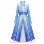 Kids Elsa Dress Cosplay Princess Dress Girls Queen Party Dress Up Costume