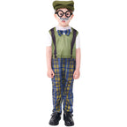 Boys 100 Days of School Outfit Kids Jumpsuit Hat Glasses Beard and Walking Stick Full Set