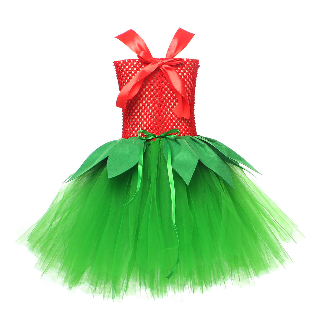 Girls Lilo Costume Pelekai Ball Gown Dress with Headband and Accessories for Halloween Cosplay