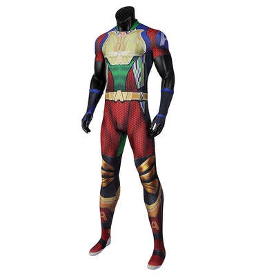 Boys A-train Costume Fastest Man in the World Jumpsuit Halloween Party Dress Up Outfit