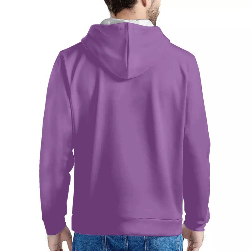 Men's Mardi Gras Costume Purple Sweatshirt Plus Size Hoodie for Carnival Themed Party