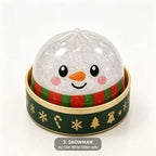 Christmas Dumpling Squishies with Steamer Box 6pcs Squeeze Fidget Toys Blind Box Collectible Gift