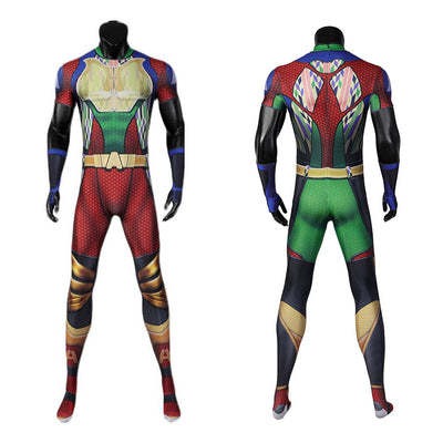 Boys A-train Costume Fastest Man in the World Jumpsuit Halloween Party Dress Up Outfit