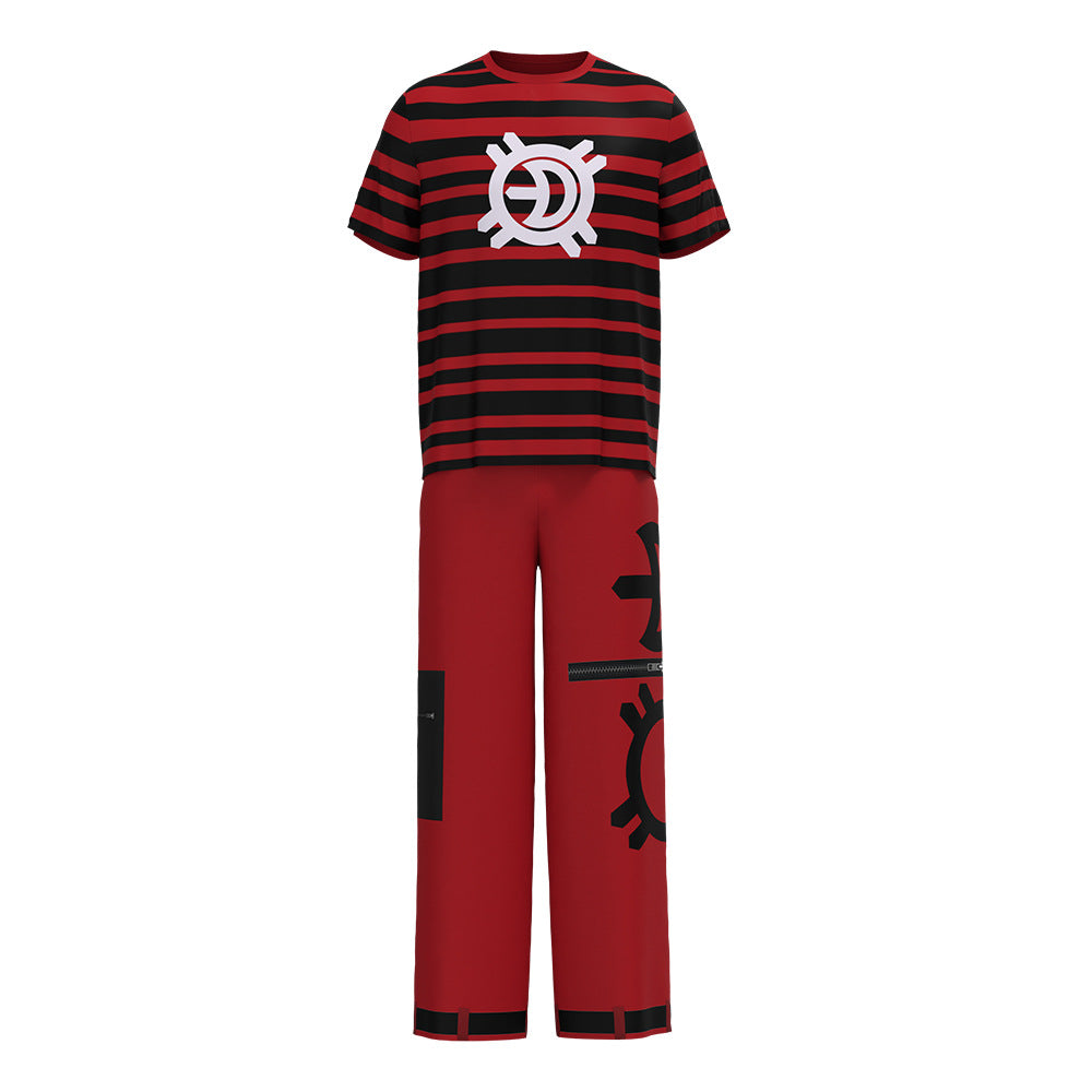 Victor Zombies Costume 3PCS Nightwalker Vampire Victor Cosplay Outfit Jacket T-shirt and Pants Full Set