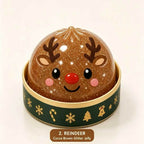 Christmas Dumpling Squishies with Steamer Box 6pcs Squeeze Fidget Toys Blind Box Collectible Gift