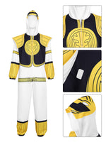 Adult Dragon Ranger Costume Hooded Jumpsuit with Retro Armor Cosplay Outfit for Themed Events