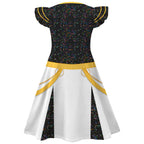 Girls Pop Star Costume Black Fashion Dress and Bag for Dress Up Party Daily Wear