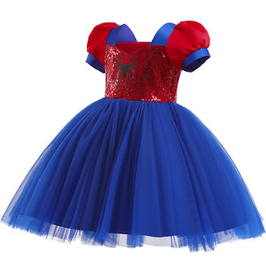 Baby Girl Gwen Dress Spider Sequin Ball Gown Party Dress for 24M-7 Years