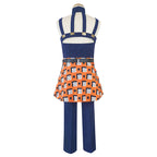 Unisex Narancia Ghirga Cosplay Costume Blue JJBA Part 5 Golden Wind Dress Up Full Set
