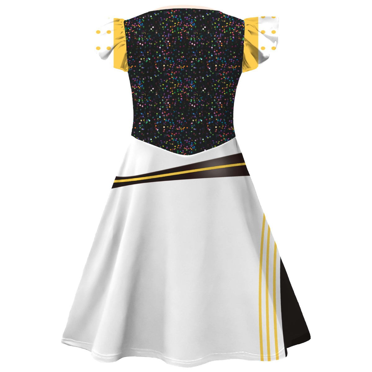 Girls Pop Star Costume Black Fashion Dress and Bag for Dress Up Party Daily Wear