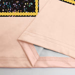 Girls Nightwear Costume Pop Star Golden Pajamas Shirt and Pants 2 Pieces Suit