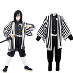 Obanai Iguro Costume Halloween Cosplay Outfit Full Set