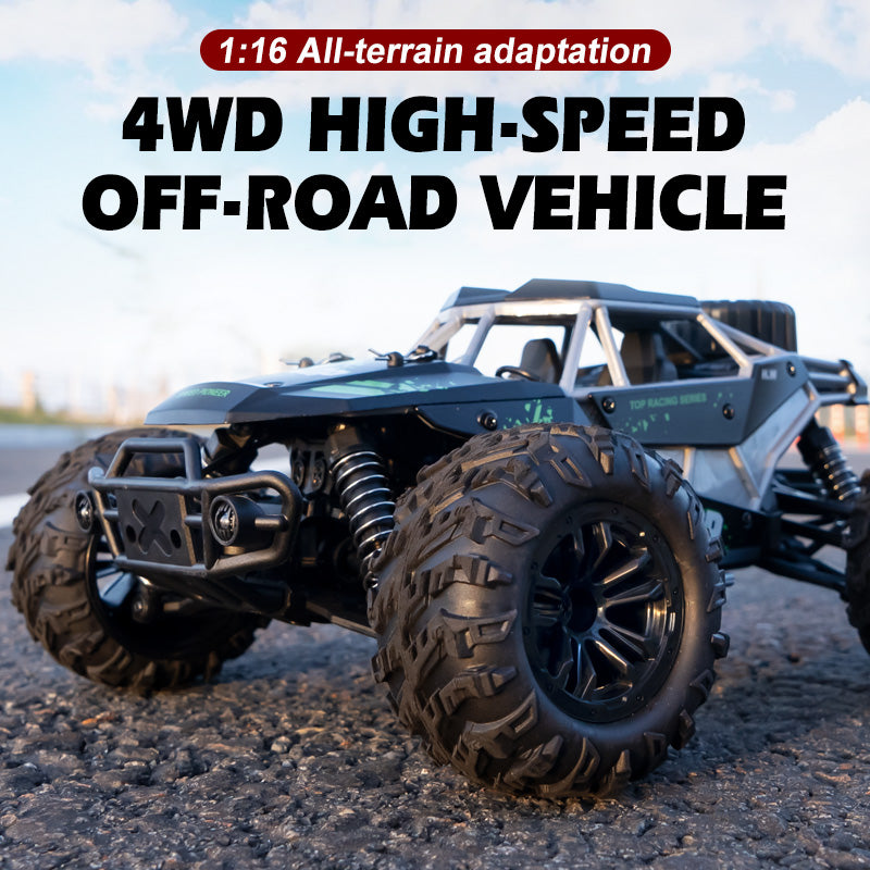 2023 New 1/16 RC Car Off Road High Speed Brushed Remote Control Car With LED Heading