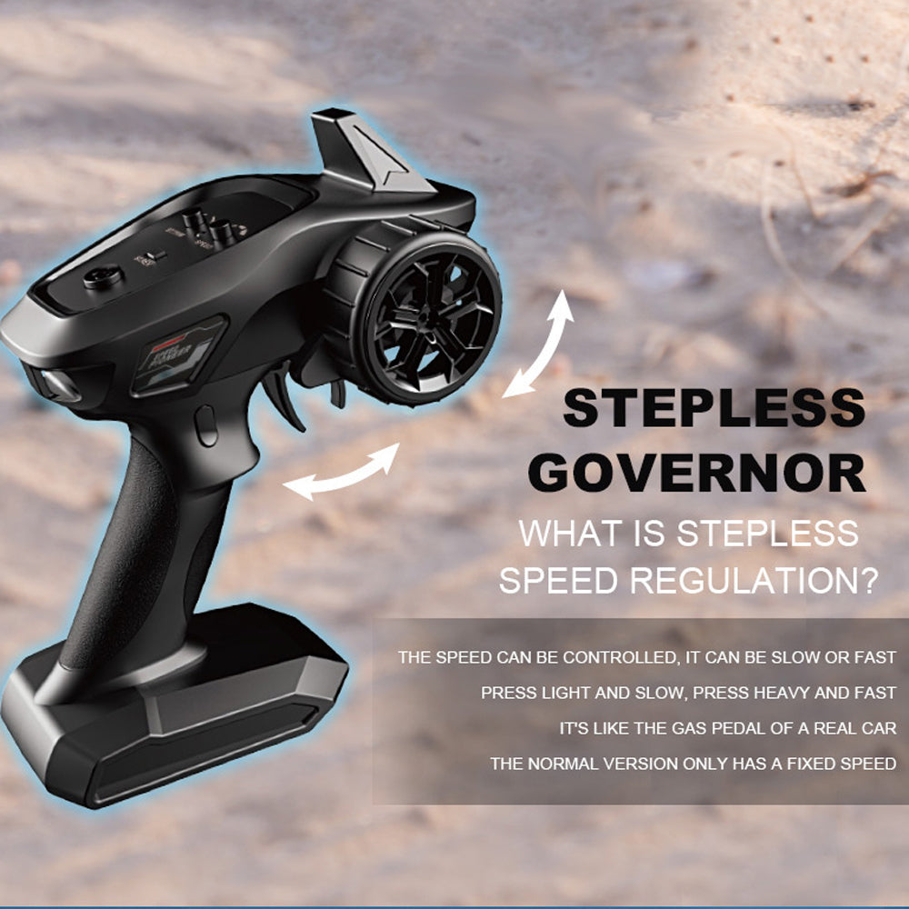 2023 New 1/16 RC Car Off Road High Speed Brushed Remote Control Car With LED Heading