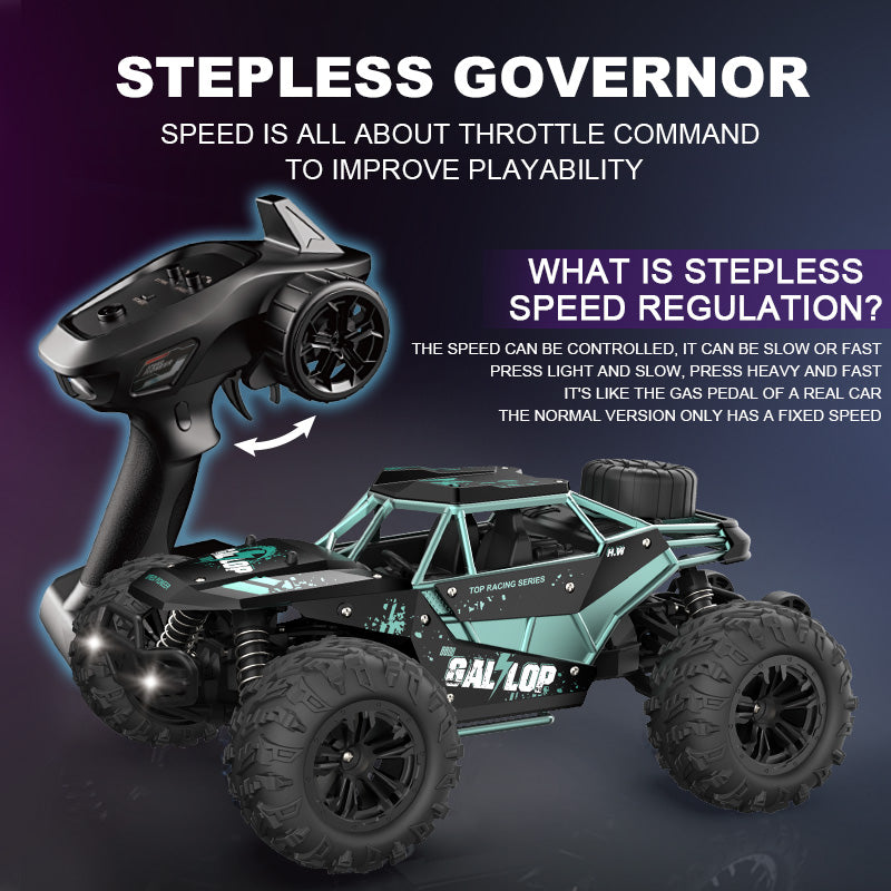 2023 New 1/16 RC Car Off Road High Speed Brushed Remote Control Car With LED Heading