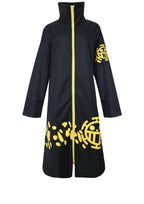 Surgeon of Death Costume Heart Pirate Doctor Long Coat with Spotted Plush Hat 2PCS Set