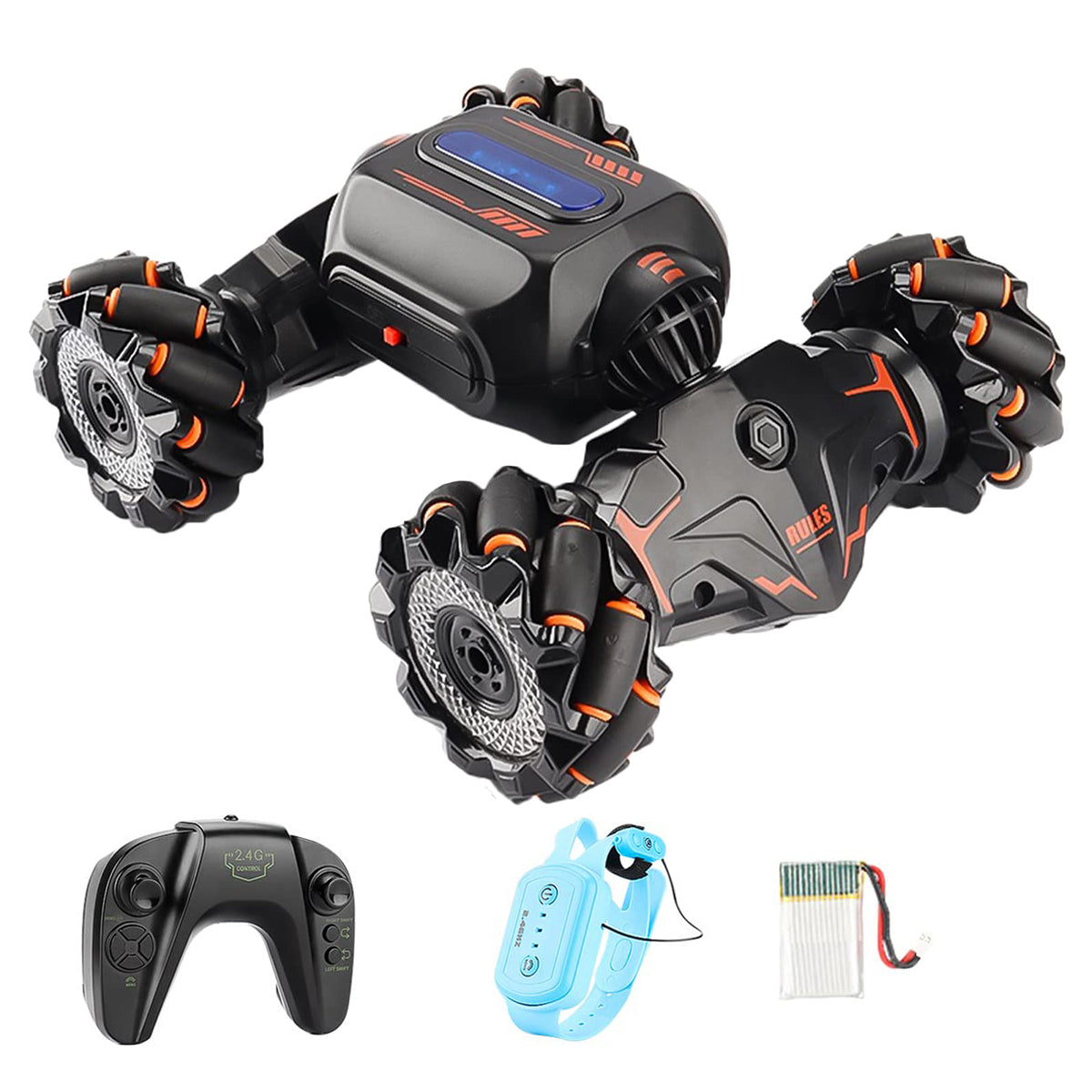 2.4G RC Stunt Car 360° Rotation Twisting Car 4WD Climbing Stunt Car For Kids