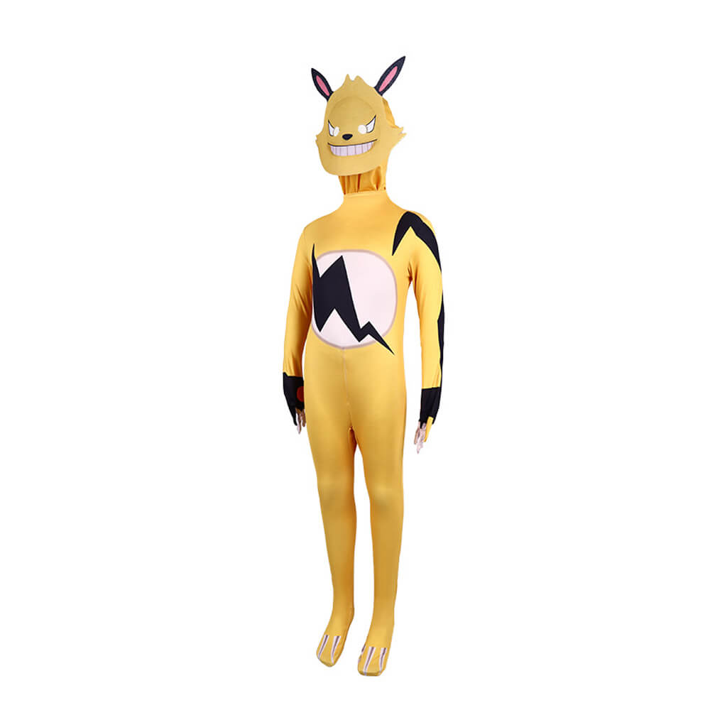 Palworld Costume Grizzbolt Cosplay Outfit Jumpsuit and Helmet 2pcs Suit for Kids Teens