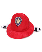 Kids Fire Rescue Dog Costume Unisex Shirt Pants Hat and Bag 4pcs Set for Dress-up Party