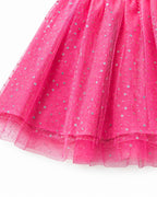 Girls Sky Rescue Pup Costume Rose Pink Dress Hat and Backpack 3pcs Suit for Halloween Cosplay